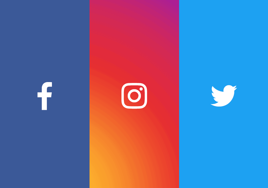 Twitter Facebook & Instagram