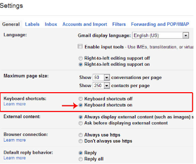 Gmail Keyboard Shortcuts