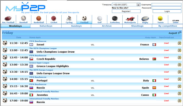 SportP2P Alternatives