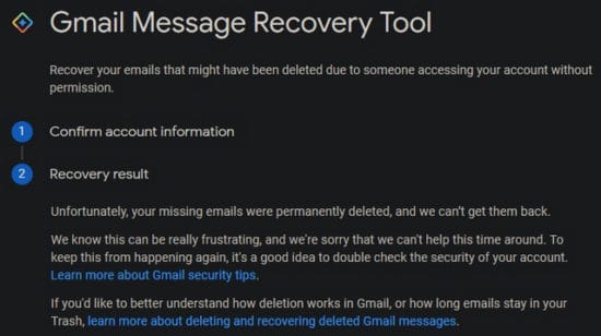 Recover Deleted Emails in Gmail