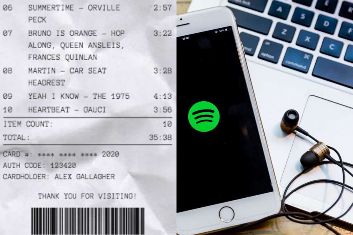 Spotify Receipt